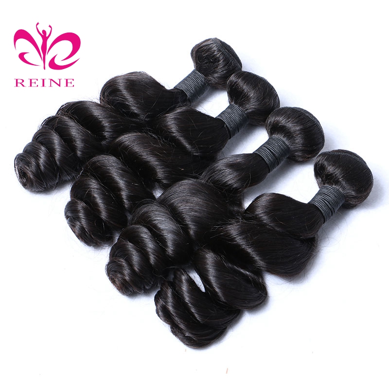 Factory Vendor Virgin Brazilian Human hair bundle and closure, Wholesale 100% human hair extension Loose weave bundle