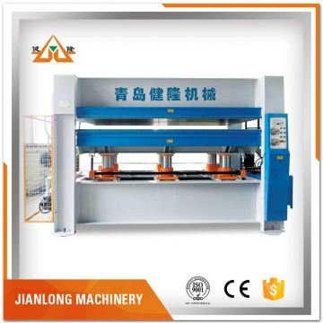 large press pneumatic melamine door filming hot press machine