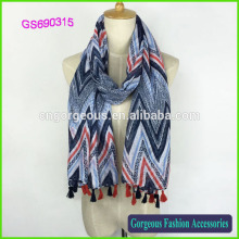 Cotton wave Patterns China Scarf Wholesale
