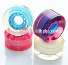 transparent 45mm skateboard wheels/speed PU transparent skateboard wheels