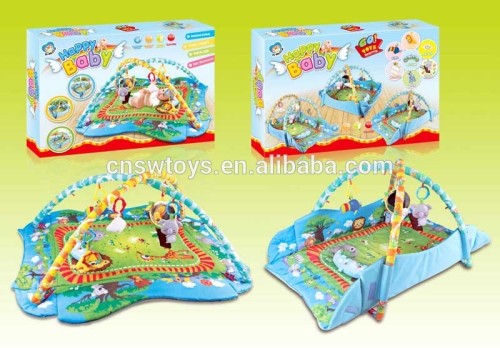 comfortable baby play mat with side and hanging toy for below 3 age baby