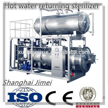 Juice sterilizer/hot water returning sterilizer