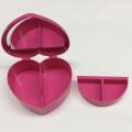 Plastic heart shaped gift box with mirror