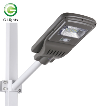 Sensor de movimento externo IP65 LED luz de rua solar