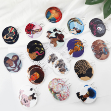 Wholesale Vintage African Ethnic Wooden Jewelry Drop Earrings