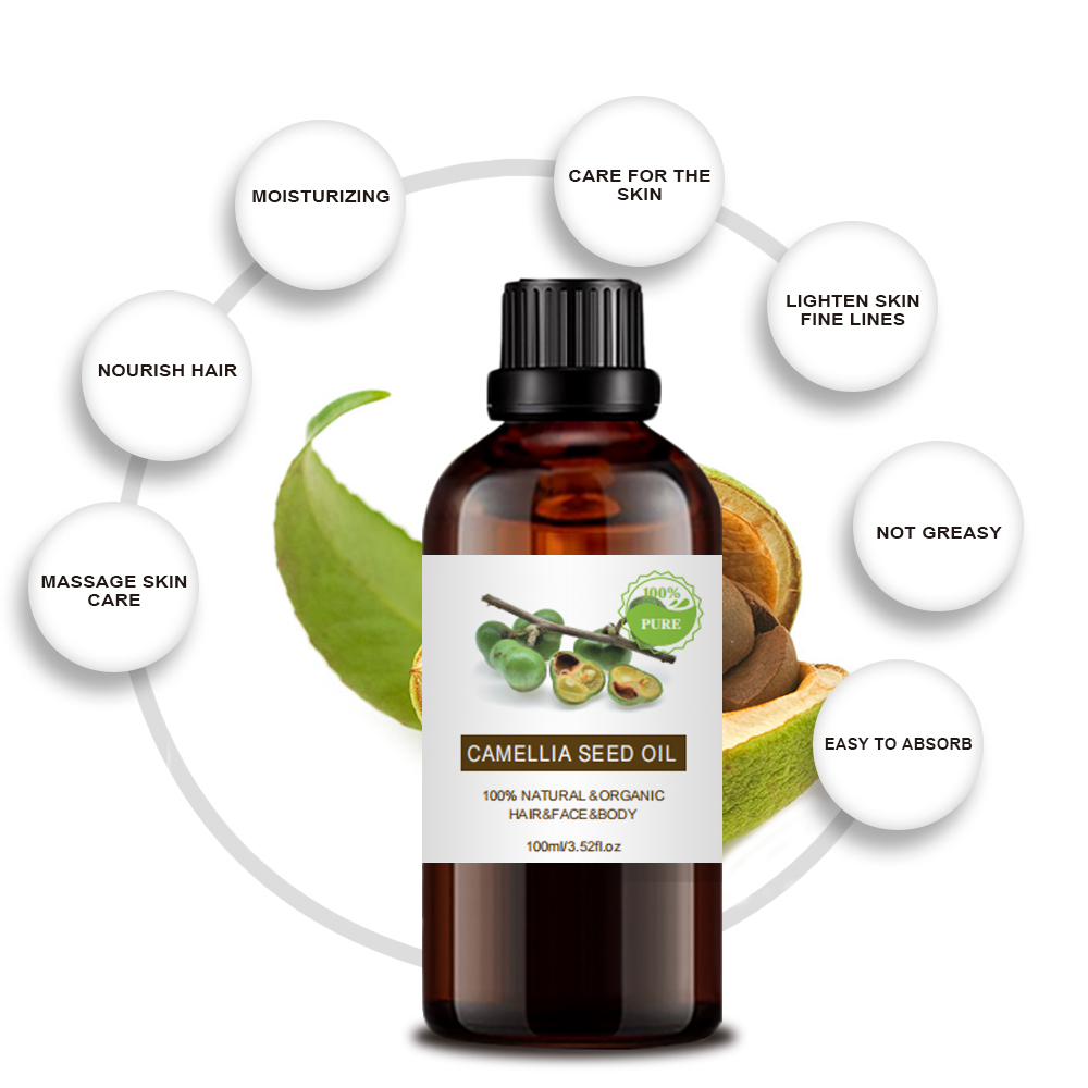 Pure Organic Camellia Seed Oil Care for Skin