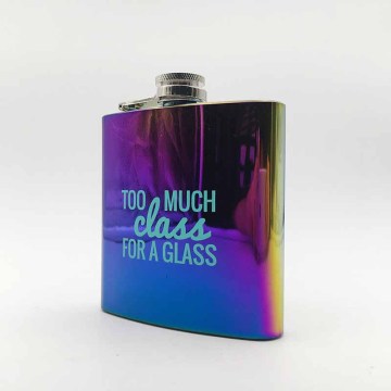 Customized Plated Leak-Proof Whiskey Hip Flasks