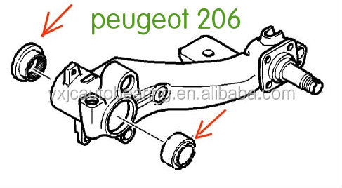 Peugeot Bearing Kit KS559.04 محور المحور الخلفي