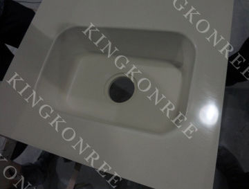 Acrylic Solid Surface Sanitary Ware Corner Wash Basin Commercial Bathroom Wash Basins