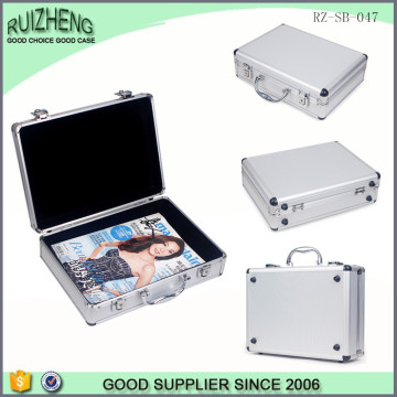 Professional custom aluminum carrying case silver book case