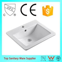 china manufacturer square basin sink bathroom white sink