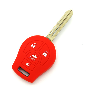 Nissan 4buttons silicone key case with logo