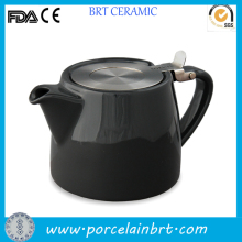 Black stump ceramin Wholesale Teapots with strainer