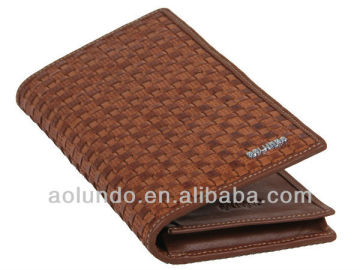 Leisure men long leather wallet purses