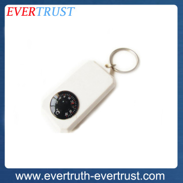 promotional outdoor custom plastic keychain compass