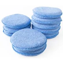 5 Inch Microfiber Car Cleaning Sponge Polishing Wax Applicator Pads - 10 Pcs Packing