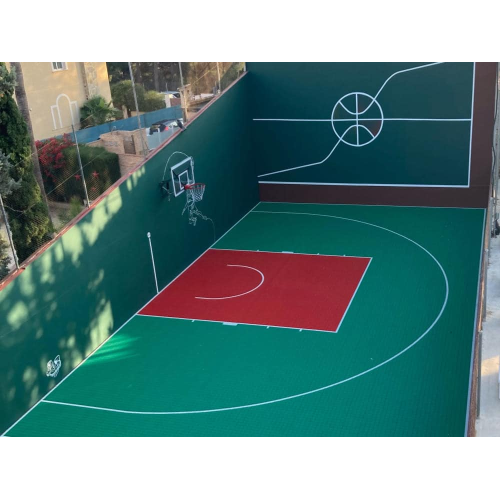 Gebrauchter Basketballplatz Flooring, modularer Basketballplatz Sportstöber