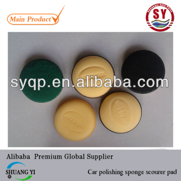 Car polishing sponge scourer pad