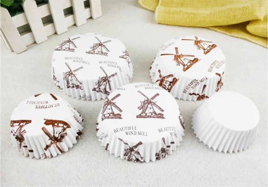 Food Grade Custom Printed High Temperature Resistant Baking Paper Cake Cups