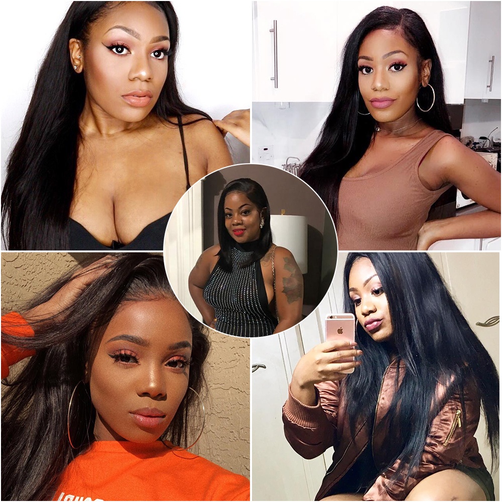 Luxefame Straight Peruvian Hair Bundle With ClosureVirgin Human Hair Bundles With Closure Human Hair Weave Bundle With Closure