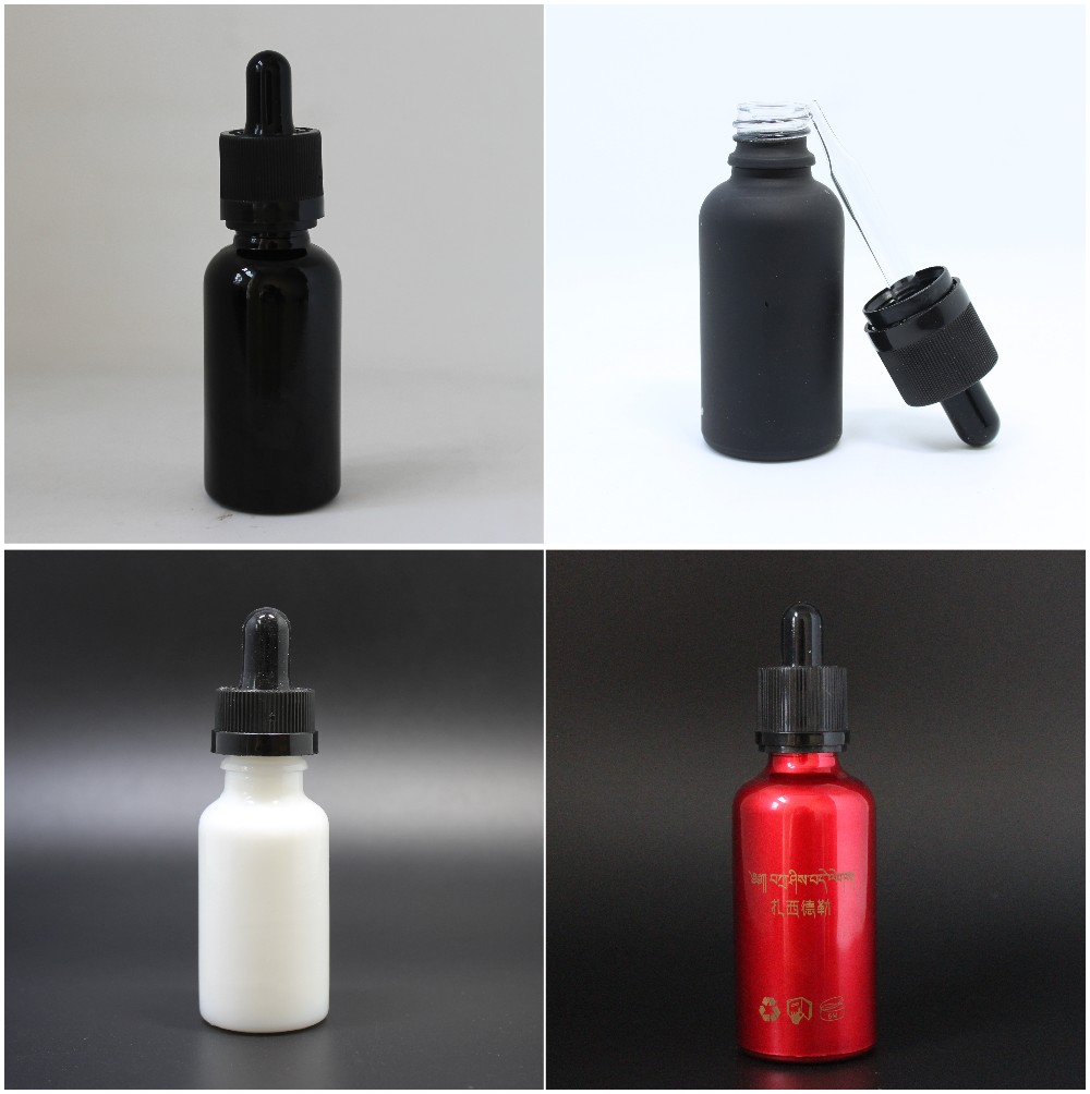 10ml 15ml 30ml 50ml 100ml amber glass bottle with child proof dropper for essential oil e liquid RD-023RL