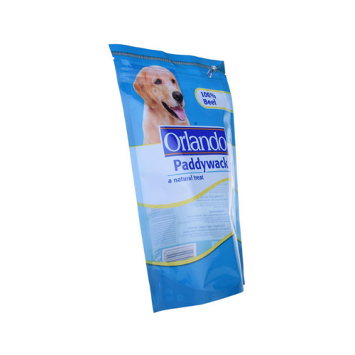 Recycling dog food pouch organic bag with zipper