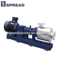 Three stage inline high shear pump for paint