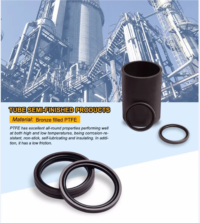 PTFE NBR PU Billets Semi-Finished Tube by CNC Machine Tube