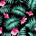 Tissu d&#39;impression numérique en polyester tricoté élastique de style Hawaii