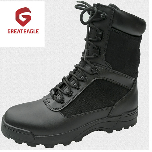 Kasut Keselamatan Kulit Ankle High Grain Steel