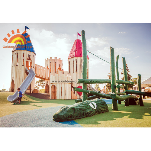 Outdoor Playground Castle Towers For Kids