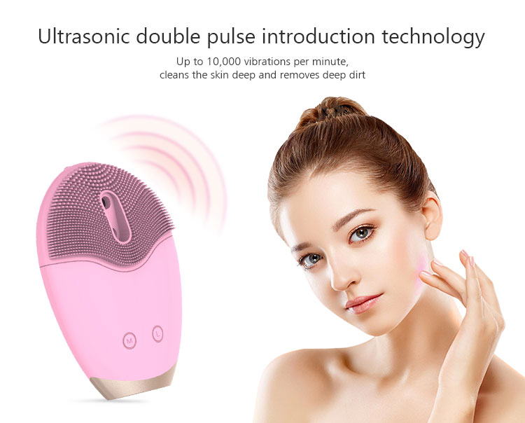 New Design Waterproof Silicone Facial Cleansing Brush