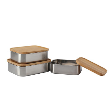 Big size Lunch Box with Bamboo Lid