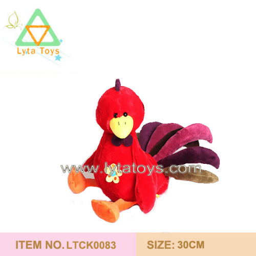 Cute Plush Red Rooster Toys