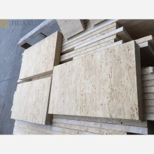 Huaxu Unfilled Holes Nature Stone Honed Travertine Tiles