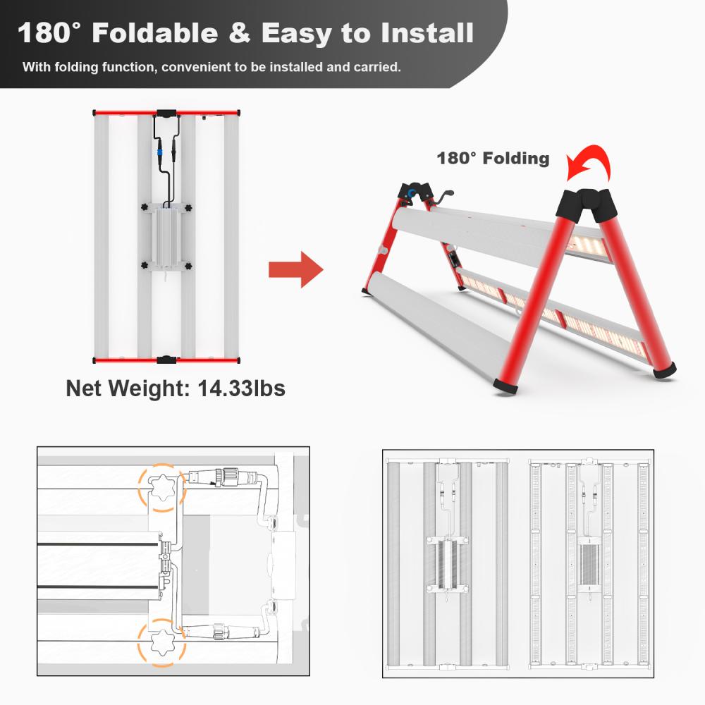 Stok di USA CA EU Thailand Pengiriman Cepat Aglex Spektrum Penuh LED Lampu Tumbuh untuk Tanaman Indoor Rumah Kaca Hidroponik