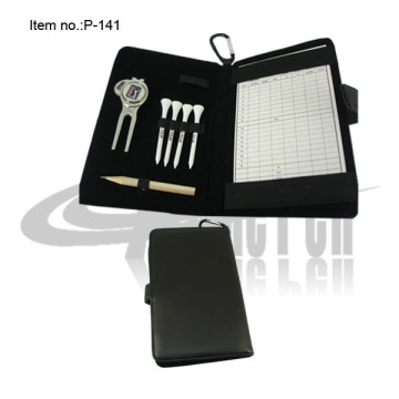Novelty Design PU leather Golf Scorecard and Holder