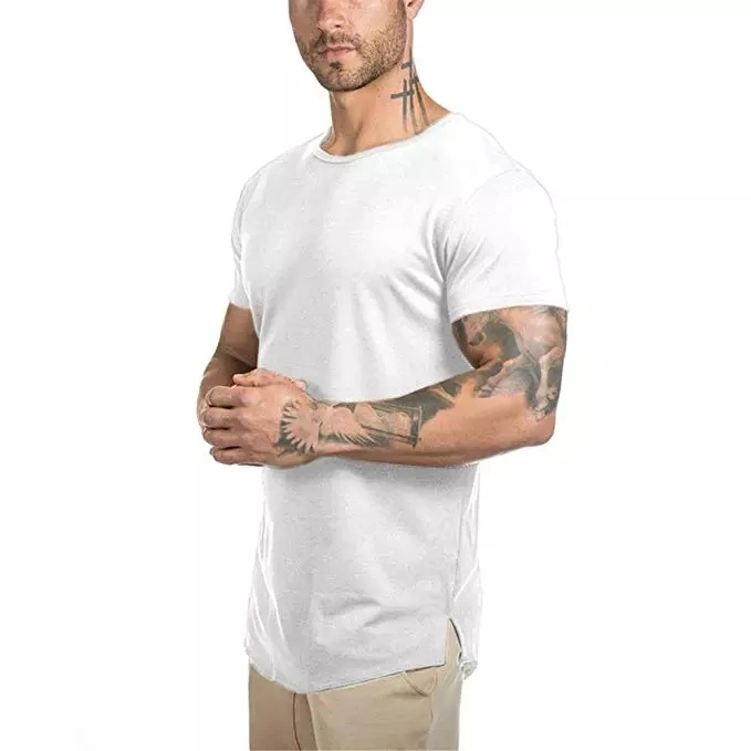 Men Dry Fit Blank Custom Workout Tracksuit Gym Wear T-Shirt