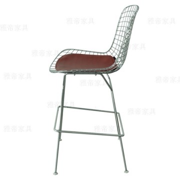 Classic Harry Bertoia Stainless Steel Barstool