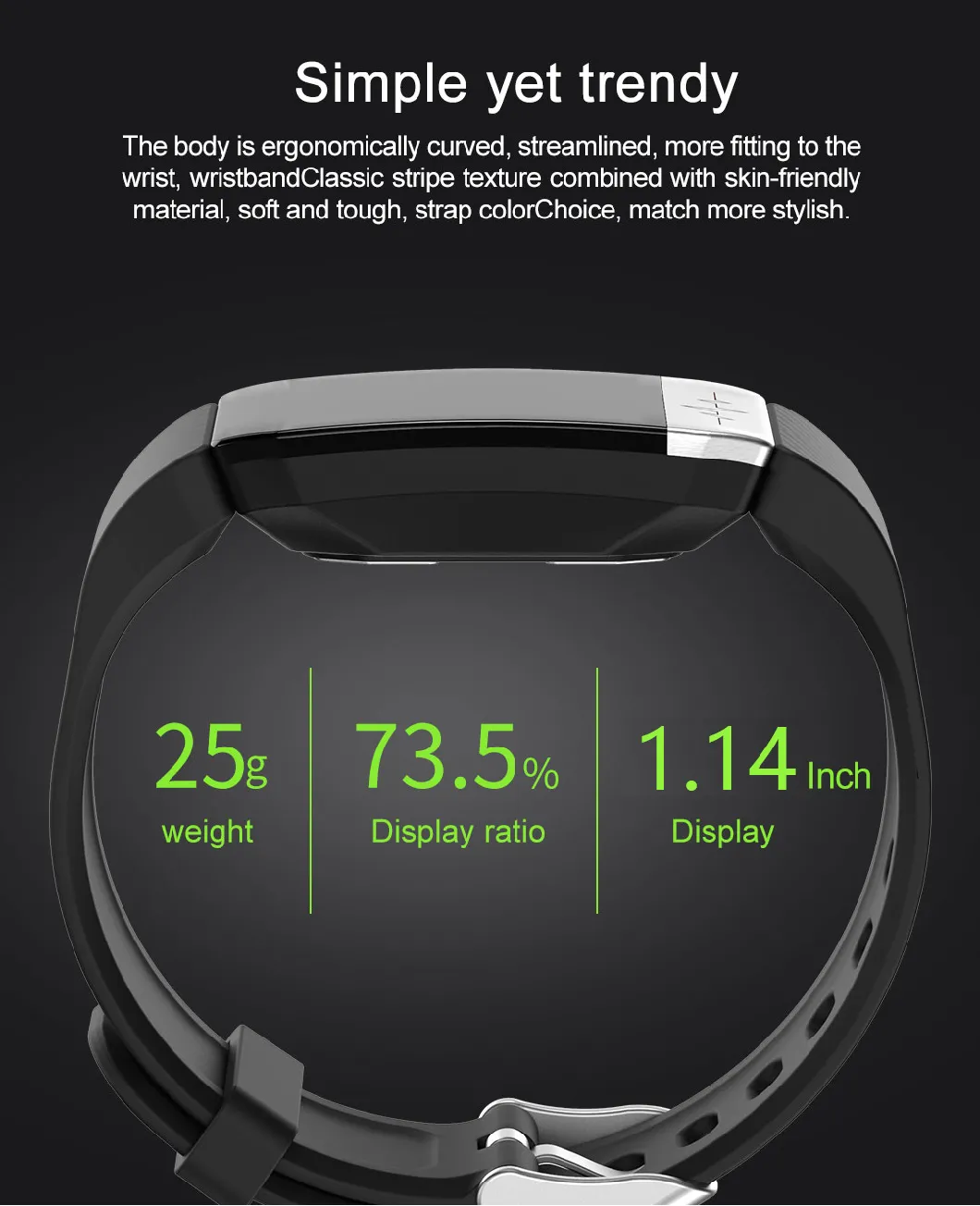 T1s ECG+PPG Heart Rate Fitnesstracker Smart Bracelet Blood Pressure with Body Temperature Smart Watch