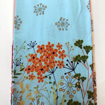 Colorful Ground Rayon Screen Print Fabric