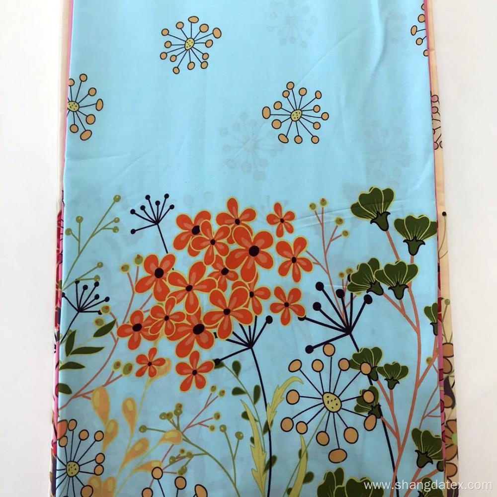 Colorful Ground Rayon Screen Print Fabric