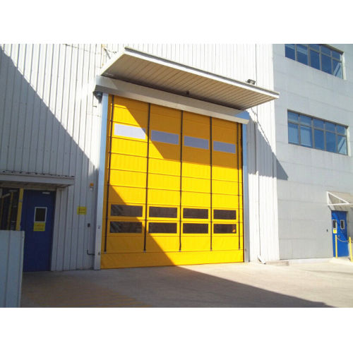 Stacking up high speed roller shutter door