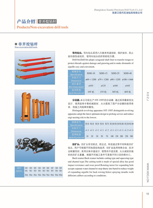 Directional Drill Construction