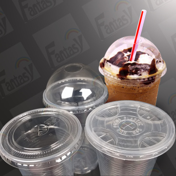 Rainbow 95mm PET Doom Plastic Lid For Cups