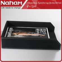 NAHAM Office Faux Leather A4 Letter File Tray