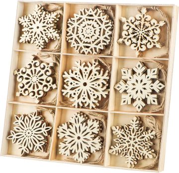 DIY Christmas Tree Ornaments Wood Fretwork Wooden Crafts