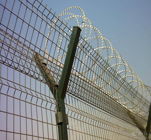 ISO9001 certificate airport security fence with Y post