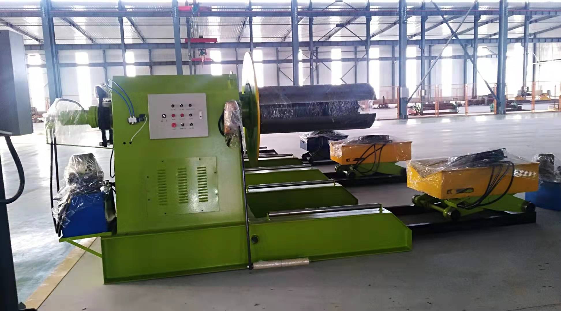 Automatic High Specification Hydraulic Decoiler With Loading Car And Guiding for different coil