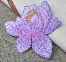 Personalized lovely cheap flower embroidery mix patch